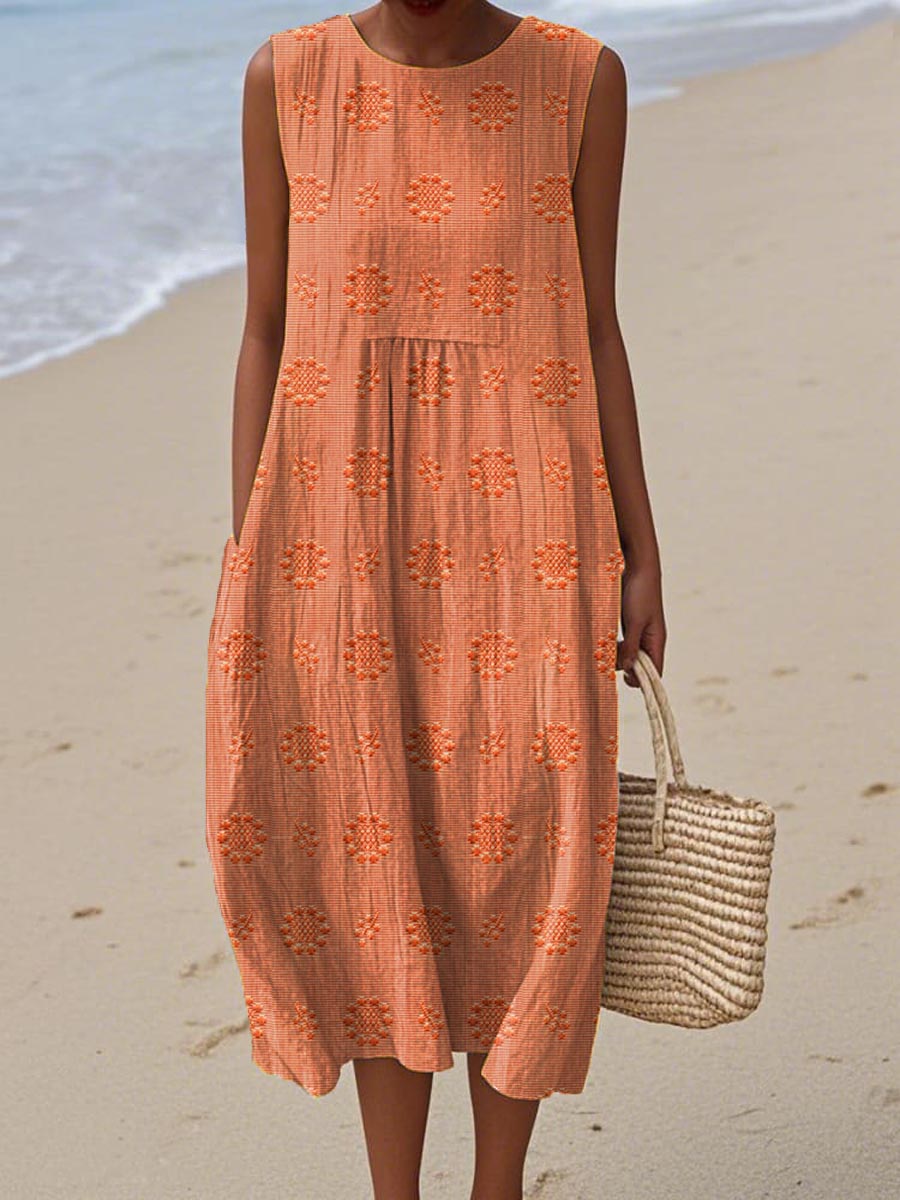 Jazlyn | Boho Floral Midi Dress