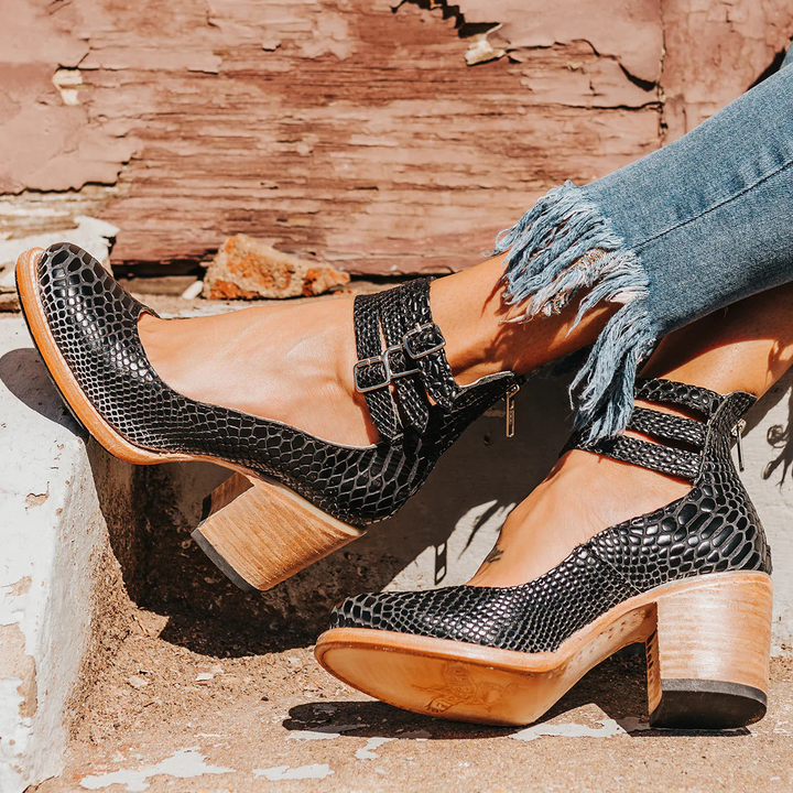Verona™ |  Vintage Ankle Strap Sandal Heels