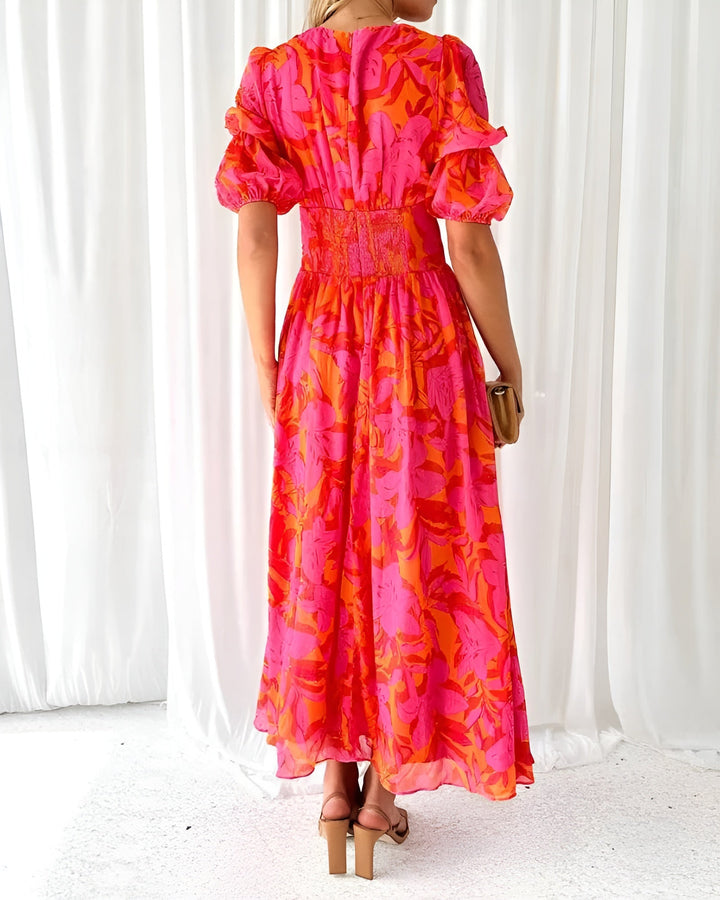 Fiona™ |  Sunset Bloom Maxi Dress