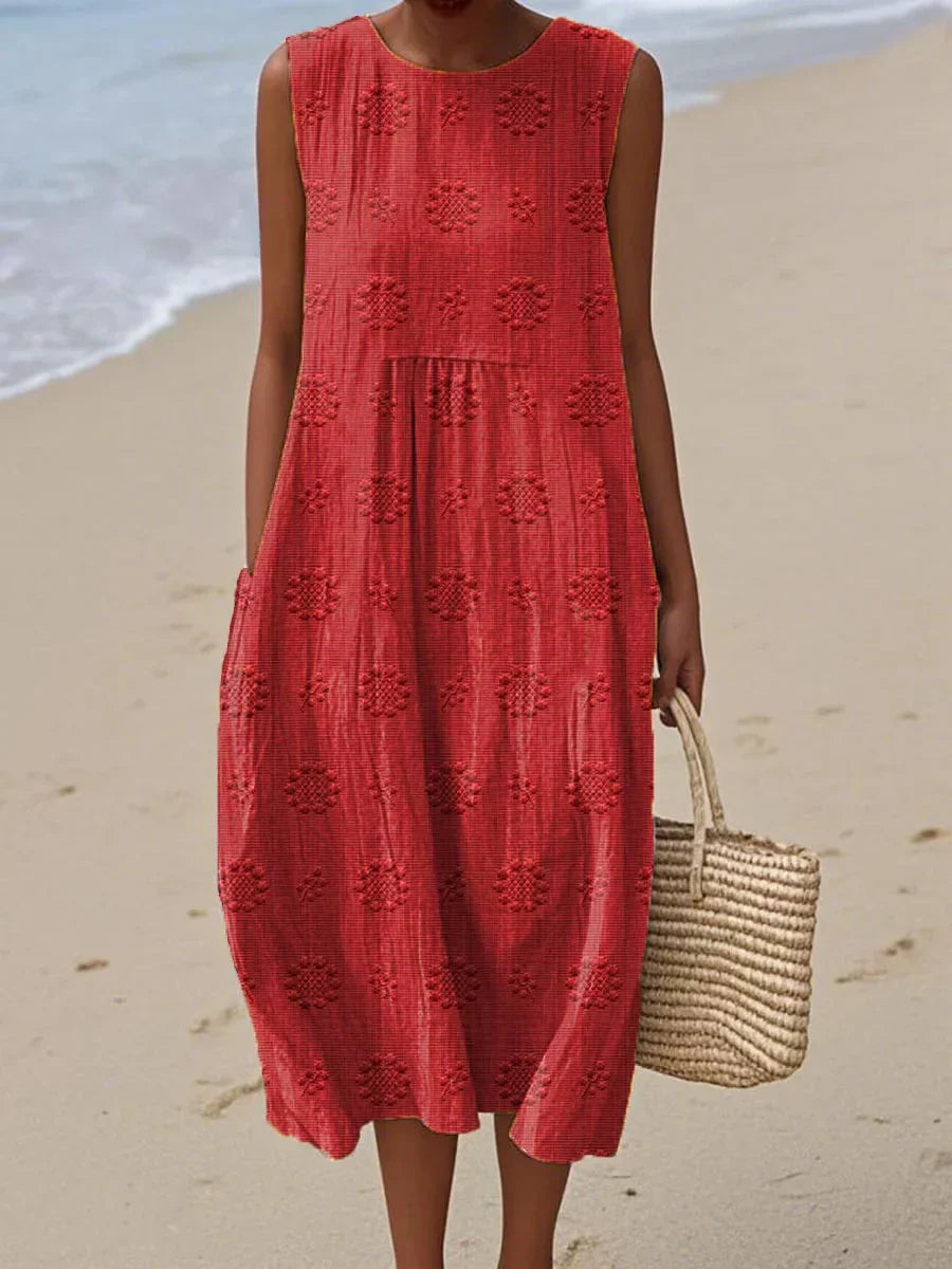Jazlyn | Boho Floral Midi Dress