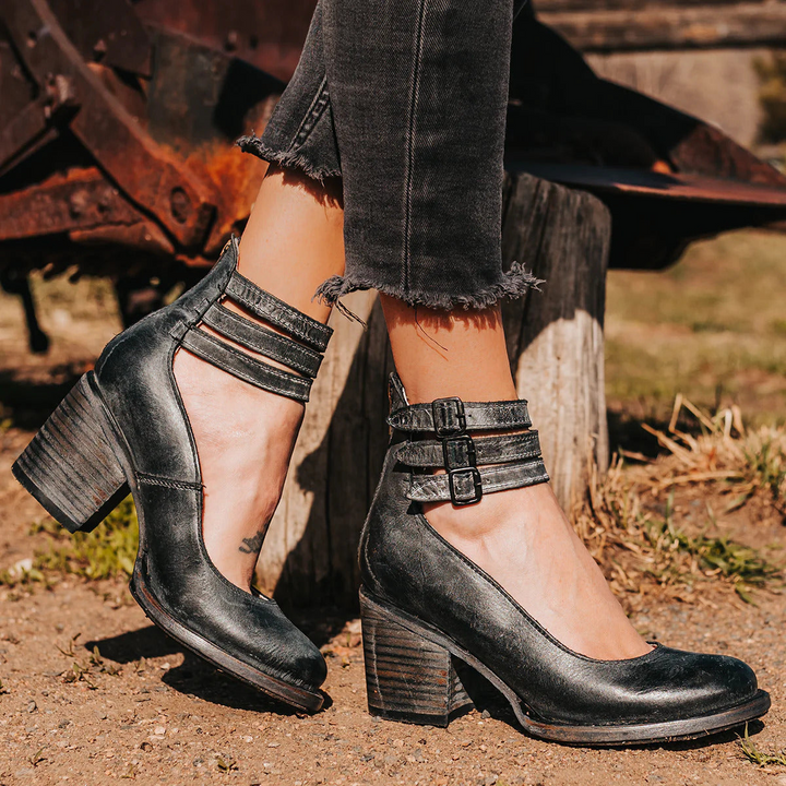 Verona™ |  Vintage Ankle Strap Sandal Heels