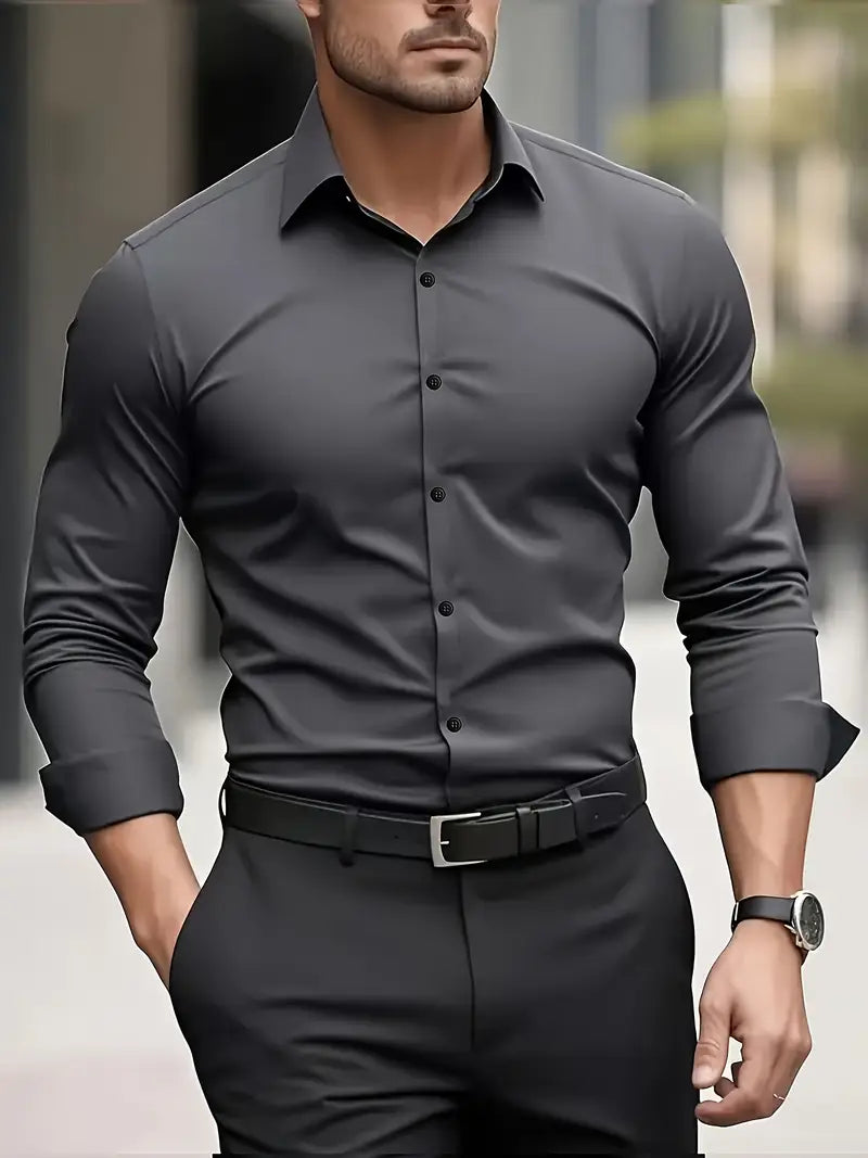 Savrani™ | Modern Long-Sleeve Shirt