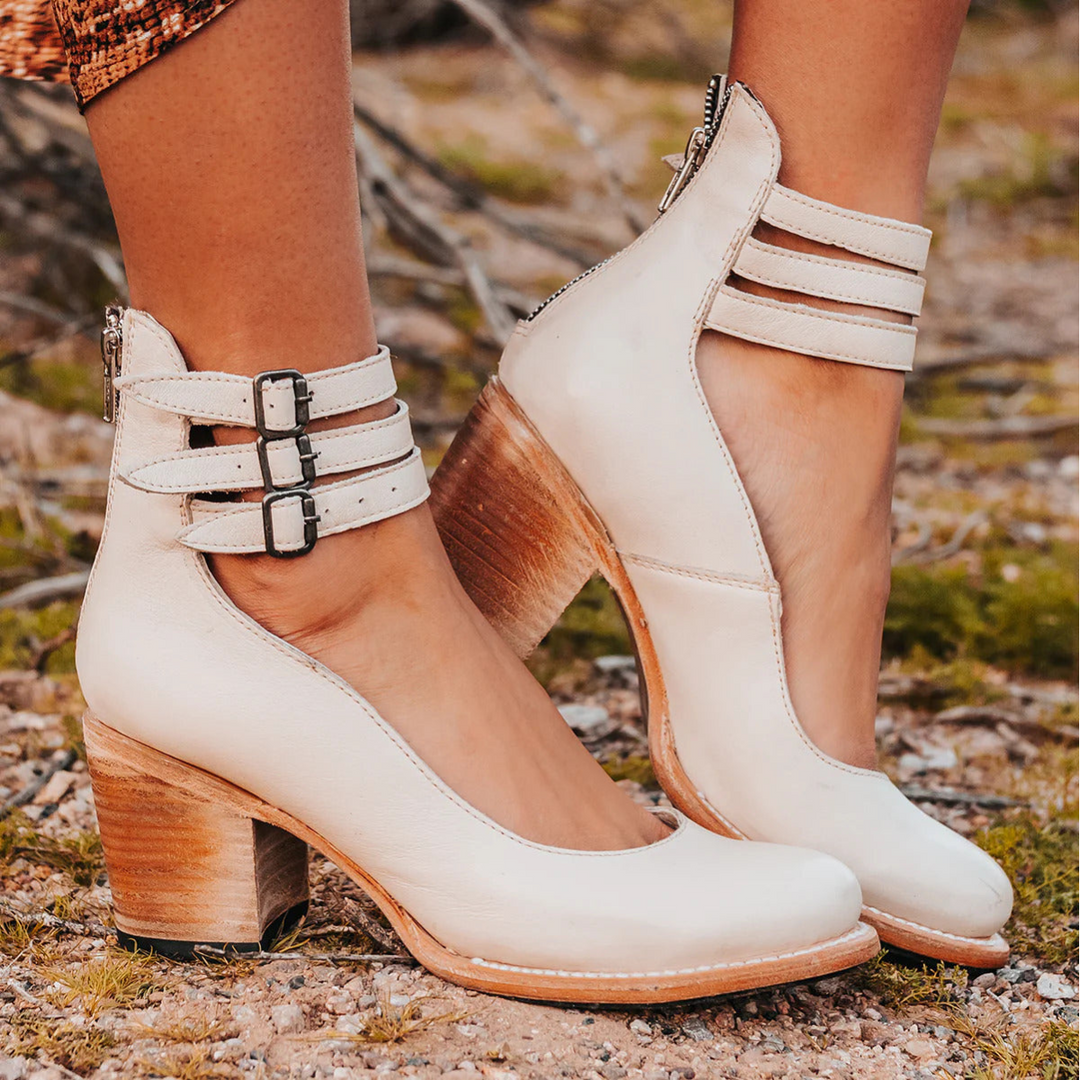 Verona™ |  Vintage Ankle Strap Sandal Heels