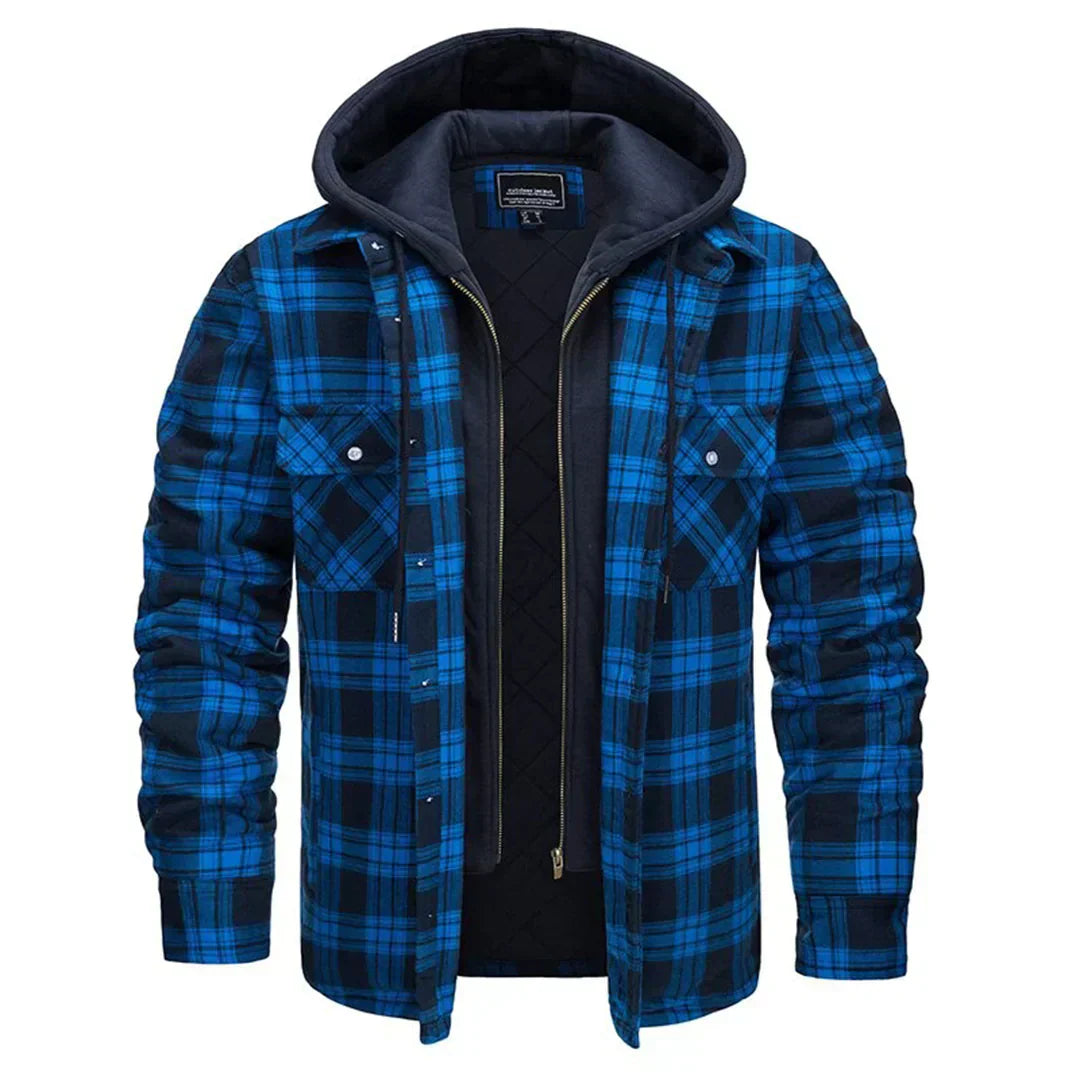 Florian - Men's Plaid Hooded Jacket