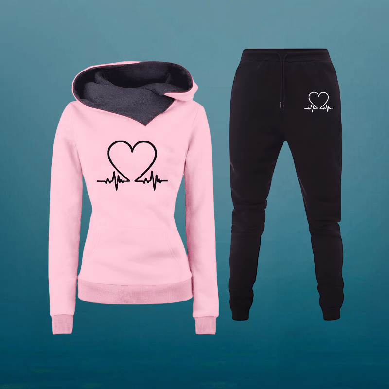 Eliana | Love Heart Hoodie & Jogger Set