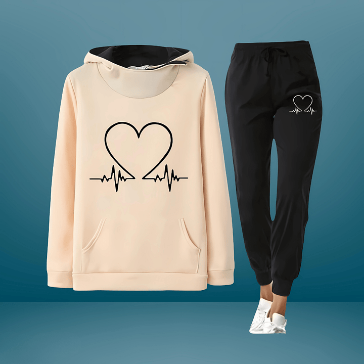 Eliana | Love Heart Hoodie & Jogger Set