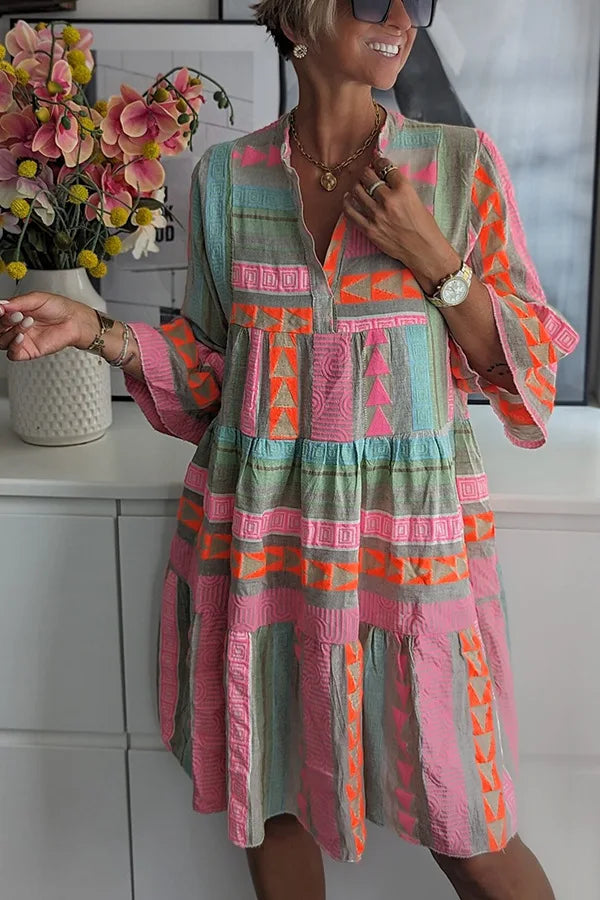 Anika | Boho Flowy Mini Summer Dress