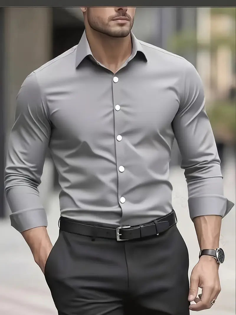 Savrani™ | Modern Long-Sleeve Shirt