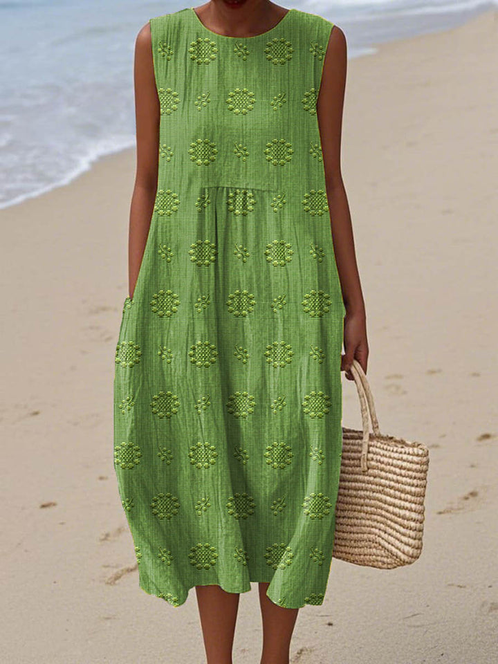Jazlyn | Boho Floral Midi Dress