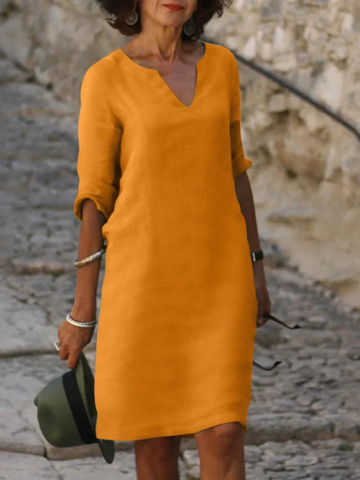 Dana | V-Neck Dress that Hides the Belly