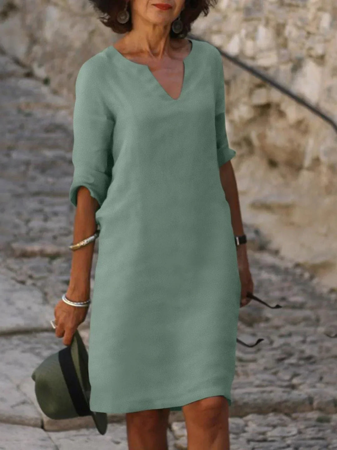 Dana | V-Neck Dress that Hides the Belly