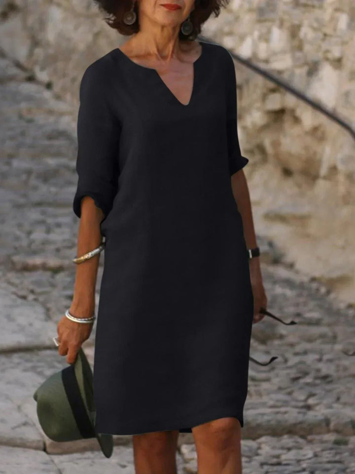 Dana | V-Neck Dress that Hides the Belly