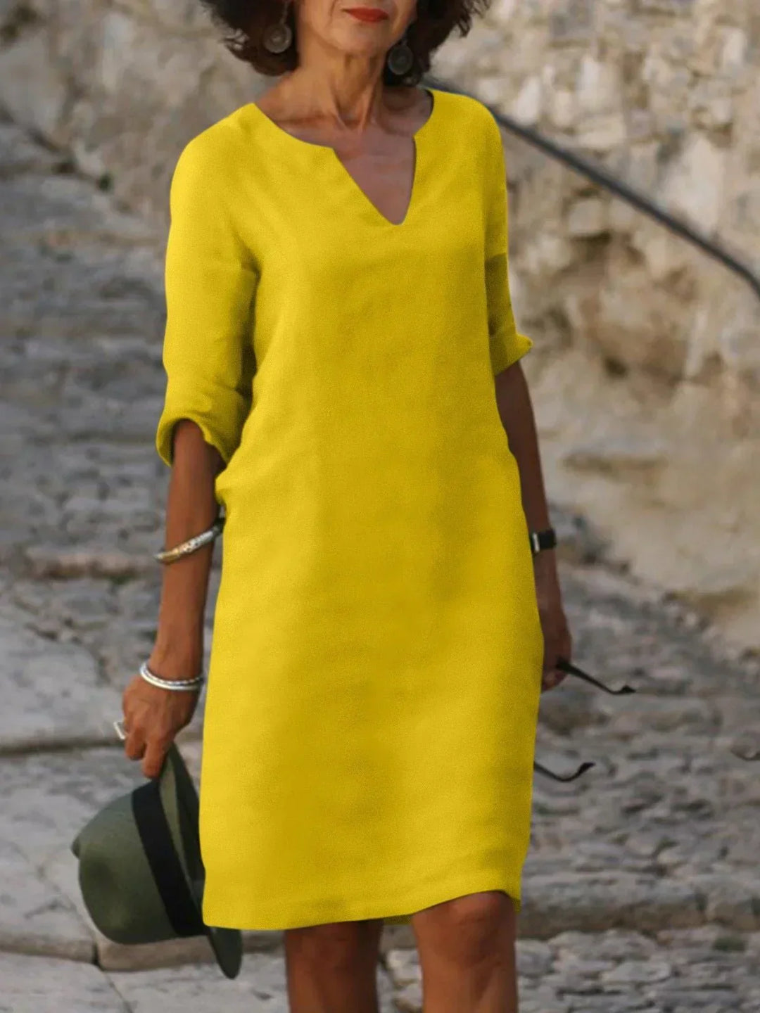 Dana | V-Neck Dress that Hides the Belly