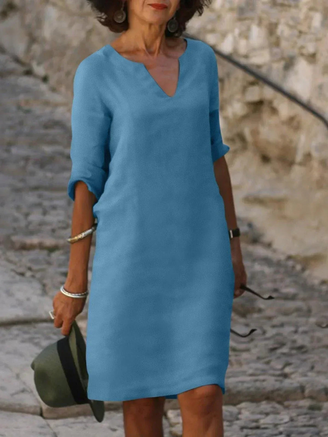 Dana | V-Neck Dress that Hides the Belly